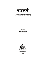 M110 Matru Charani (मातृचरणी :श्रीसारदादेवींची संभाषणे)